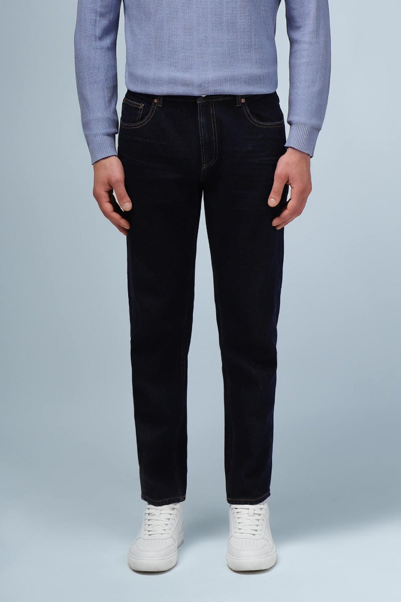 JEANS SLIM CROPPED BLEU - Sonnybono