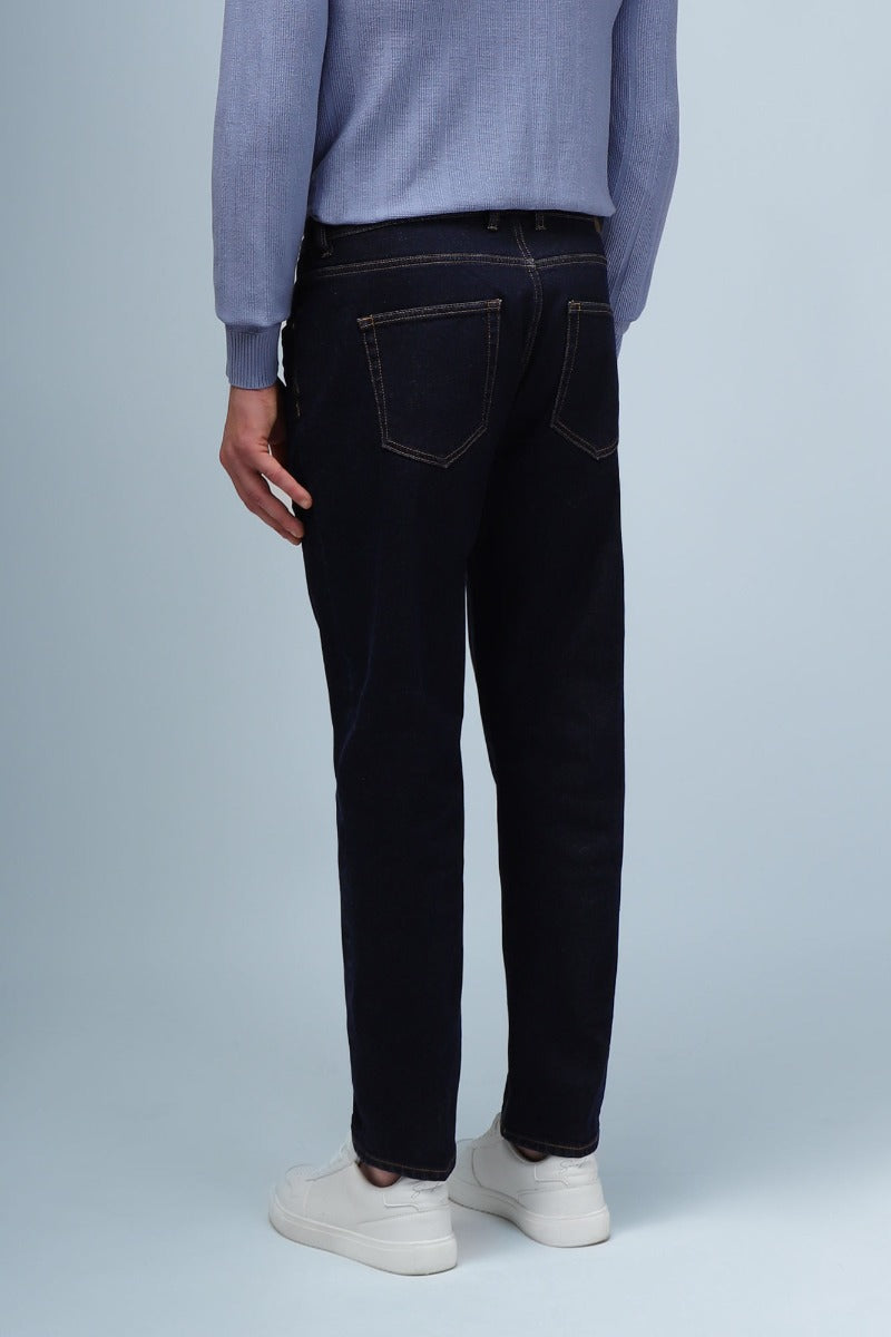 JEANS SLIM CROPPED BLEU - Sonnybono