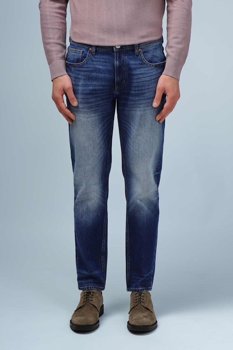 JEANS SLIM CROPPED DENIM - Sonnybono