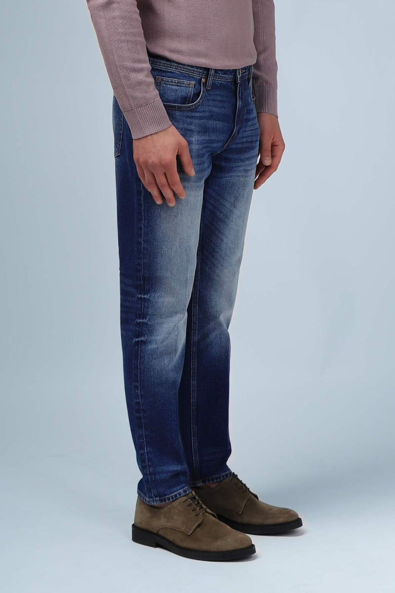 JEANS SLIM CROPPED DENIM - Sonnybono