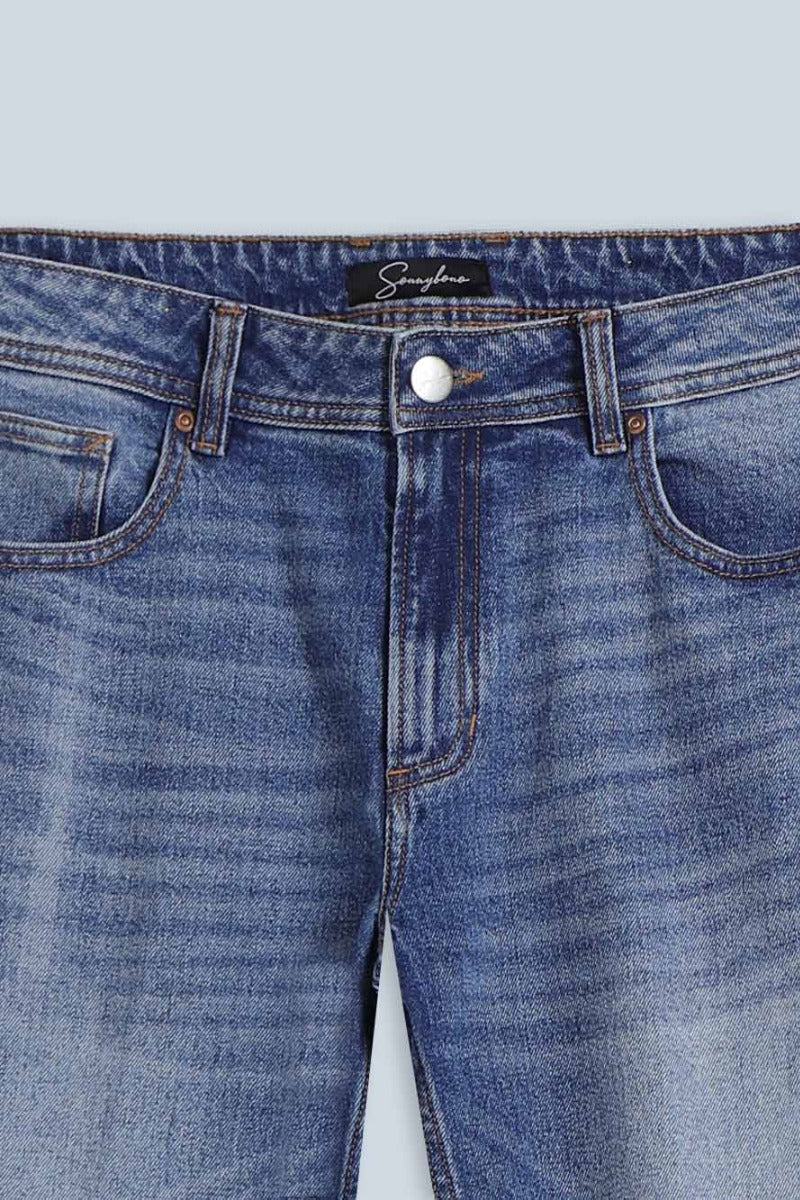 JEANS SLIM CROPPED INDACO - Sonnybono