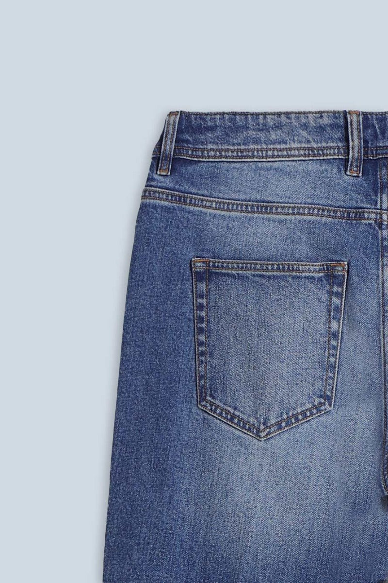 JEANS SLIM CROPPED INDACO - Sonnybono