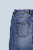 JEANS SLIM CROPPED INDACO - Sonnybono