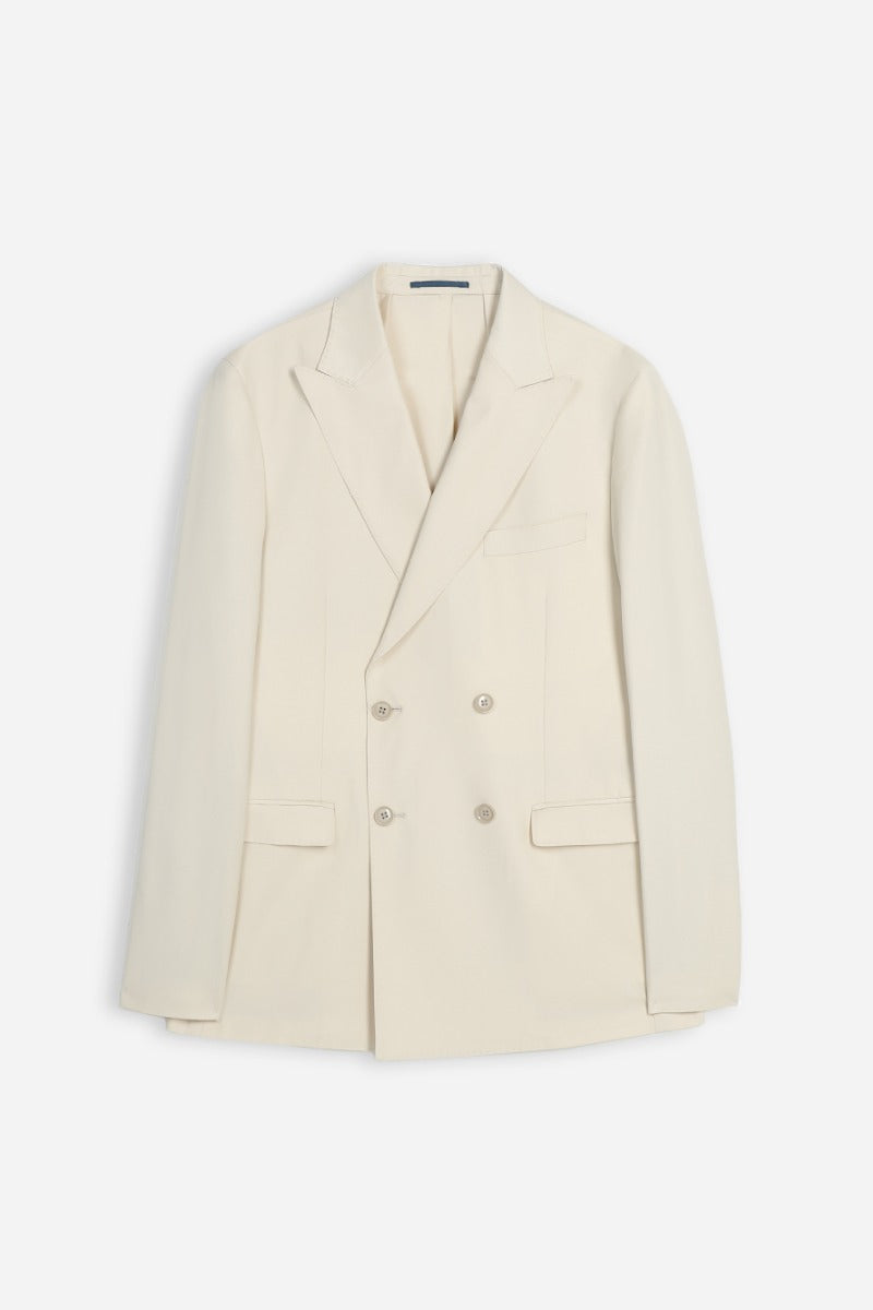 GIACCA DOPPIO PETTO BEIGE CHIARO - Sonnybono