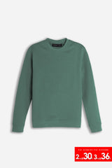 FELPA GIROCOLLO BASIC VERDE BOSCO