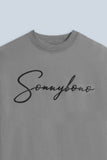 FELPA GIROCOLLO CON STAMPA 3D COMFORT FIT GRIGIO - Sonnybono