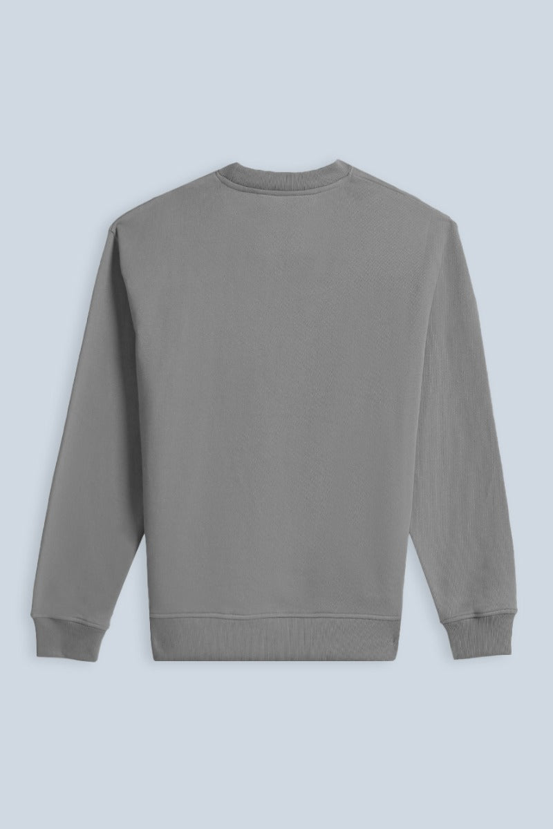 FELPA GIROCOLLO CON STAMPA 3D COMFORT FIT GRIGIO - Sonnybono