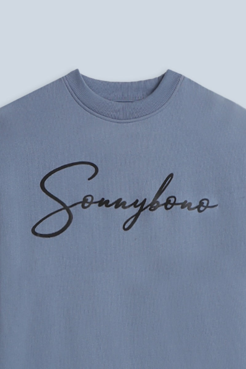 FELPA GIROCOLLO CON STAMPA 3D COMFORT FIT AVION - Sonnybono