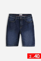 BERMUDA DENIM 5 TASCHE BLEU