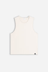T-SHIRT SMANICATA IN COTONE SLUB GESSO
