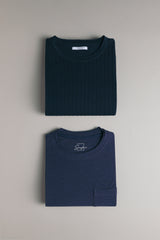 MAGLIA + T-SHIRT BLU