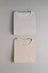 MAGLIA + T-SHIRT BEIGE