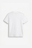 T-SHIRT GIROCOLLO CON TRAMA IN RILIEVO E TASCHINO BIANCO