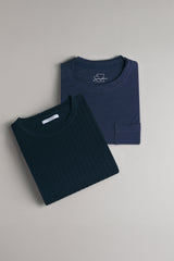 MAGLIA + T-SHIRT BLU