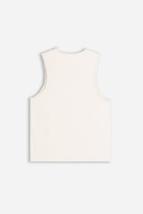 T-SHIRT SMANICATA IN COTONE SLUB GESSO