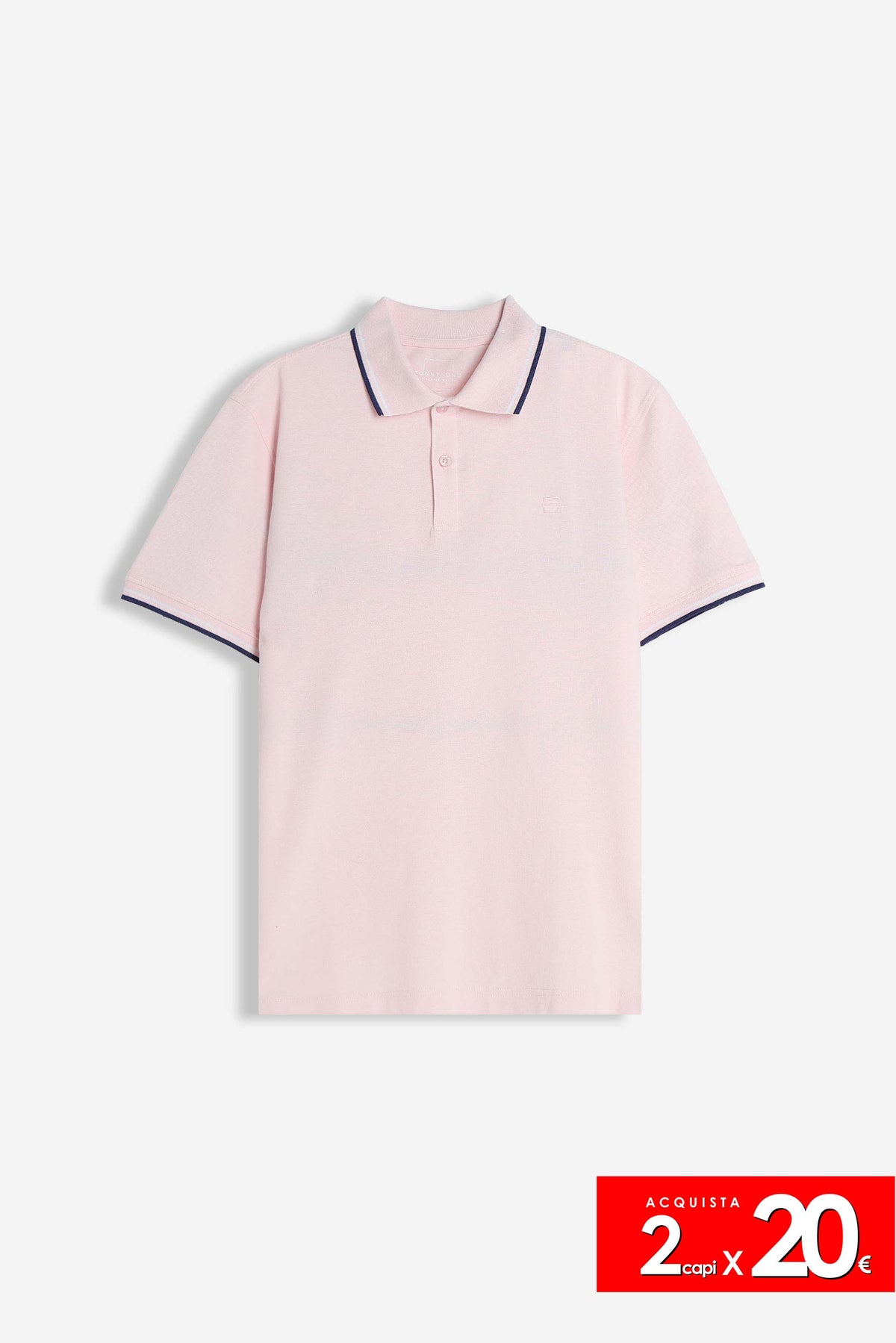 POLO IN PIQUET BASIC ROSA