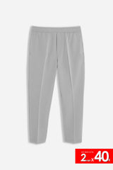 PANTALONE JOGGER MORBIDO CON COULISSE GRIGIO GHIACCIO