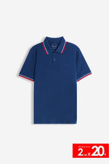 POLO IN PIQUET BASIC ROYAL