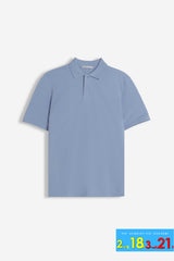 POLO PIQUET BASIC TINTA UNITA E LOGO AVION
