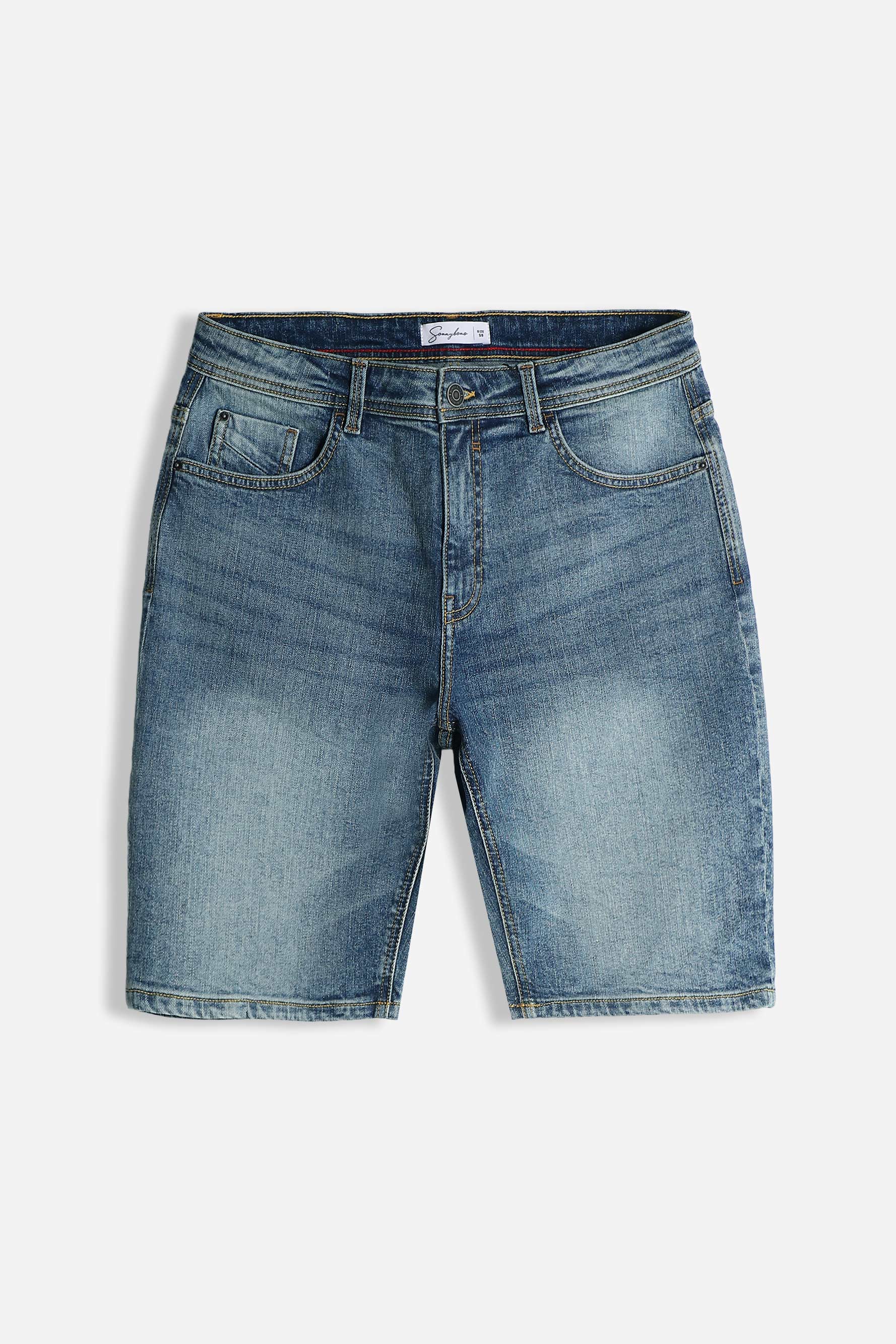BERMUDA DENIM 5 TASCHE BLU JEANS