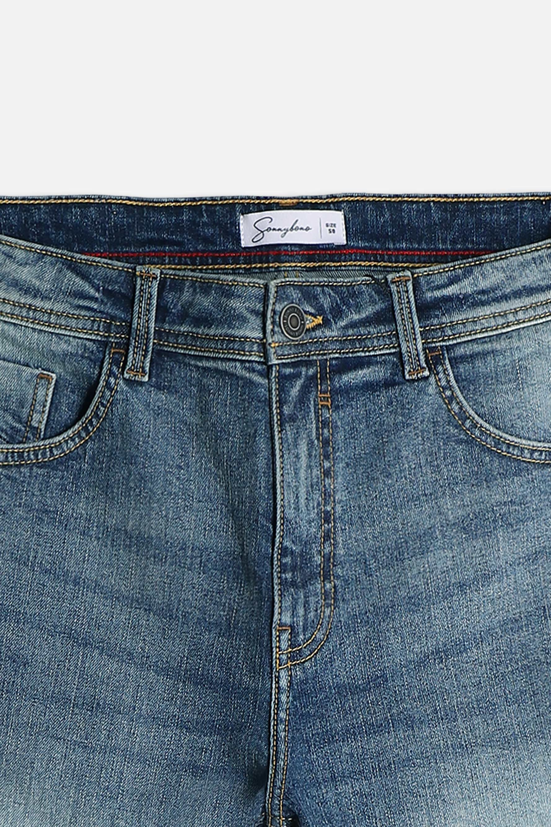 BERMUDA DENIM 5 TASCHE BLU JEANS