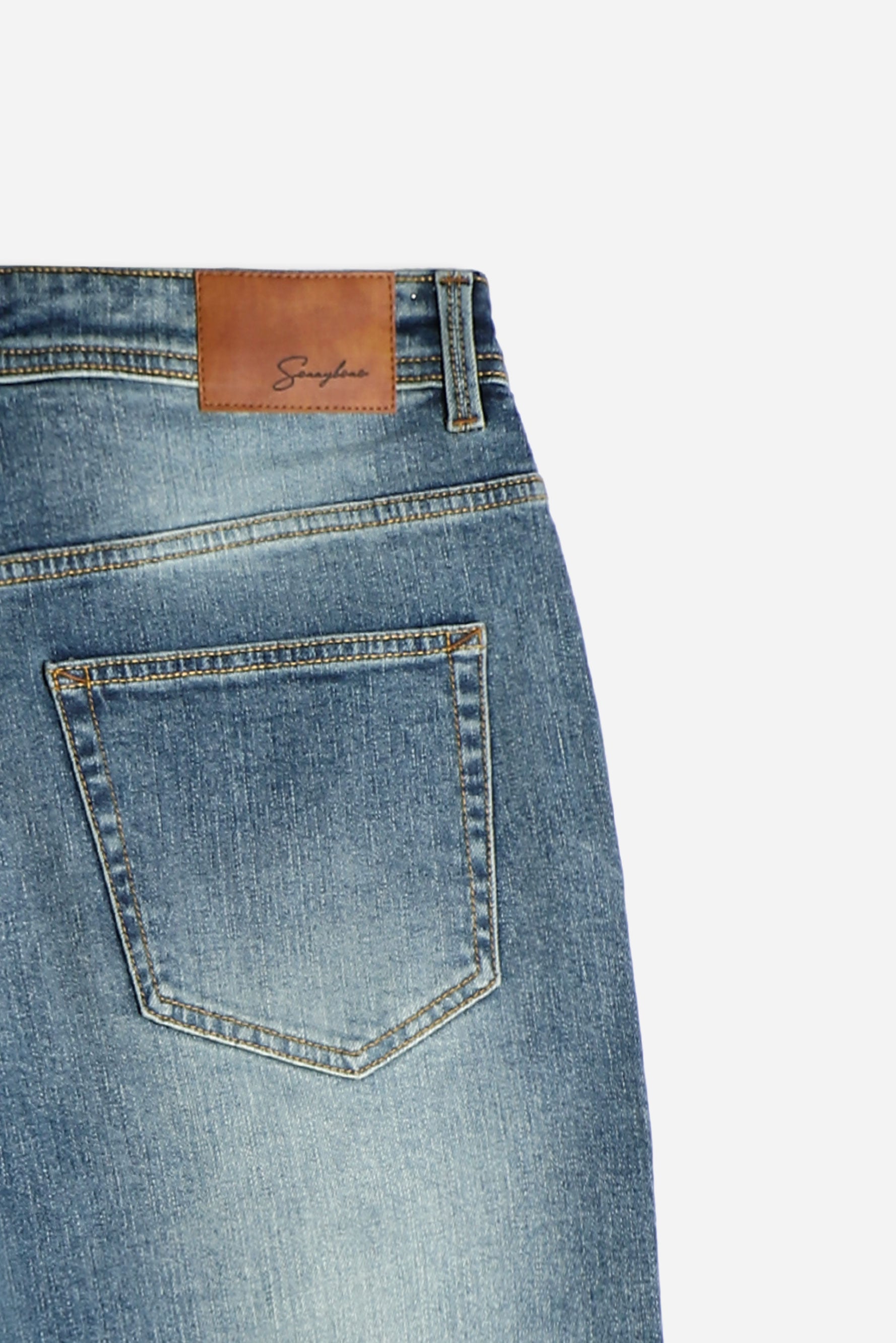 BERMUDA DENIM 5 TASCHE BLU JEANS