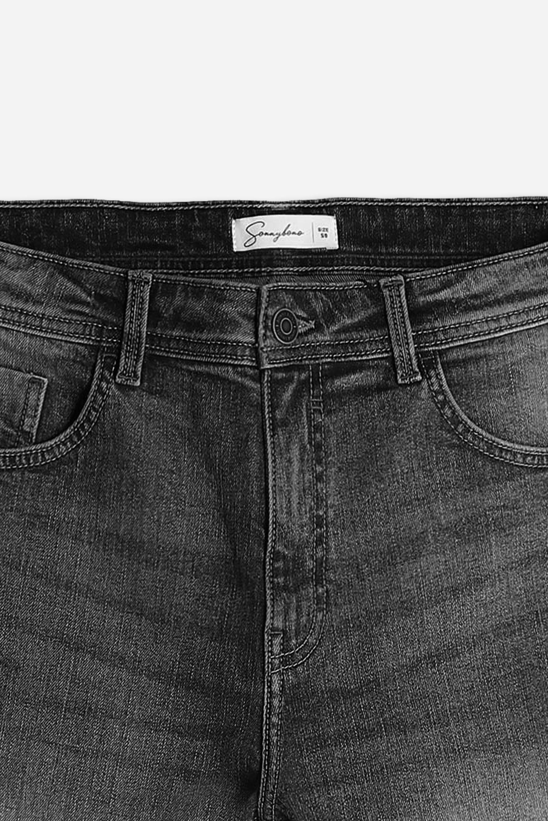 BERMUDA DENIM 5 TASCHE NERO