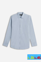 CAMICIA STRETCH BASIC AZZURRO