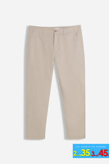 PANTALONE CHINO BASIC COTONE BEIGE