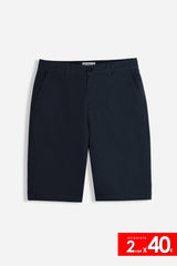 BERMUDA CHINO BASIC BLEU