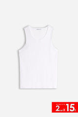 T-SHIRT SMANICATA A COSTINE BIANCO
