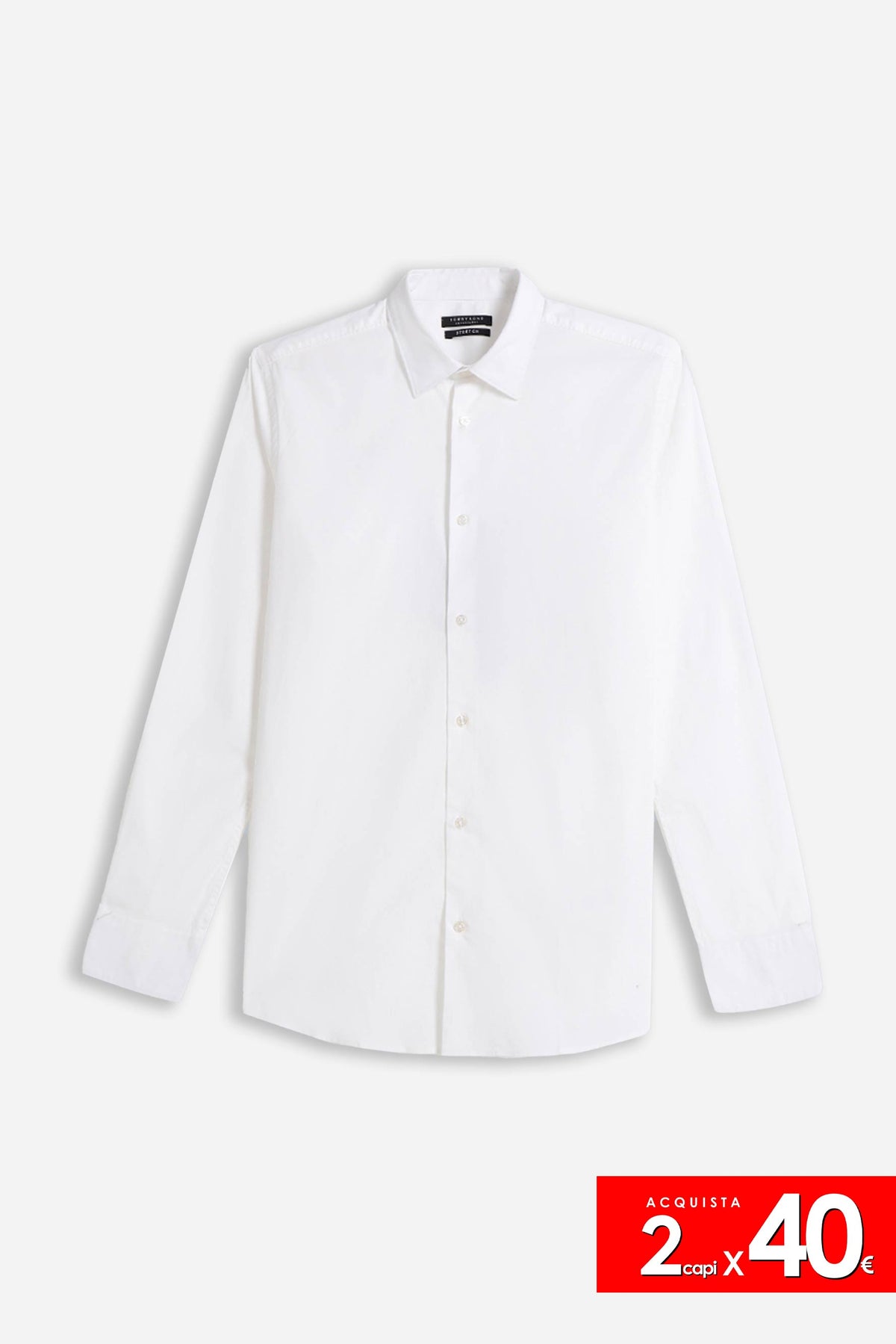 CAMICIA STRETCH BASIC BIANCO
