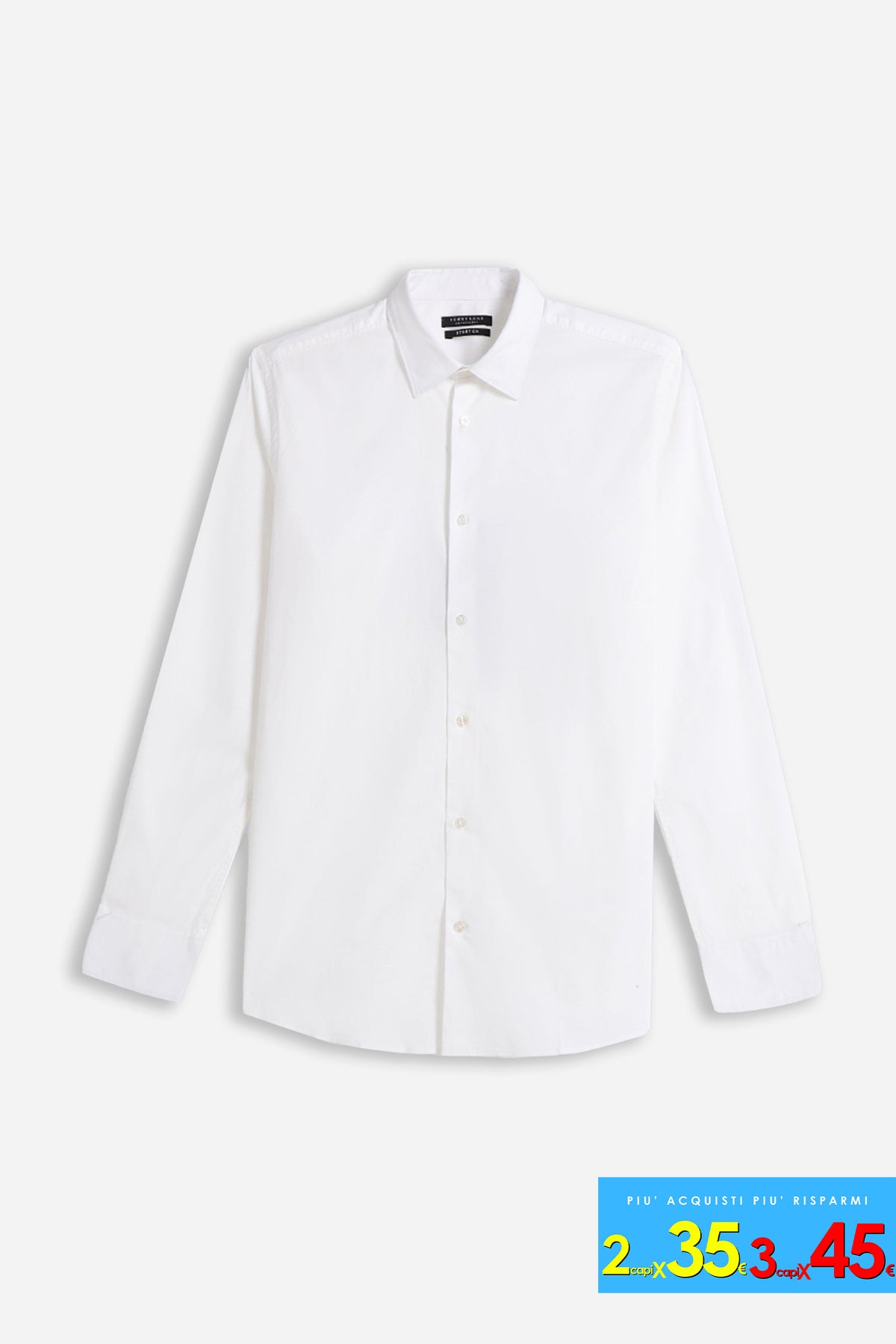 CAMICIA STRETCH BASIC BIANCO