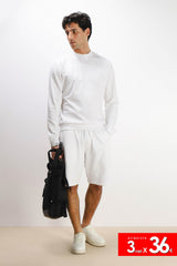 FELPA GIROCOLLO BASIC BIANCO