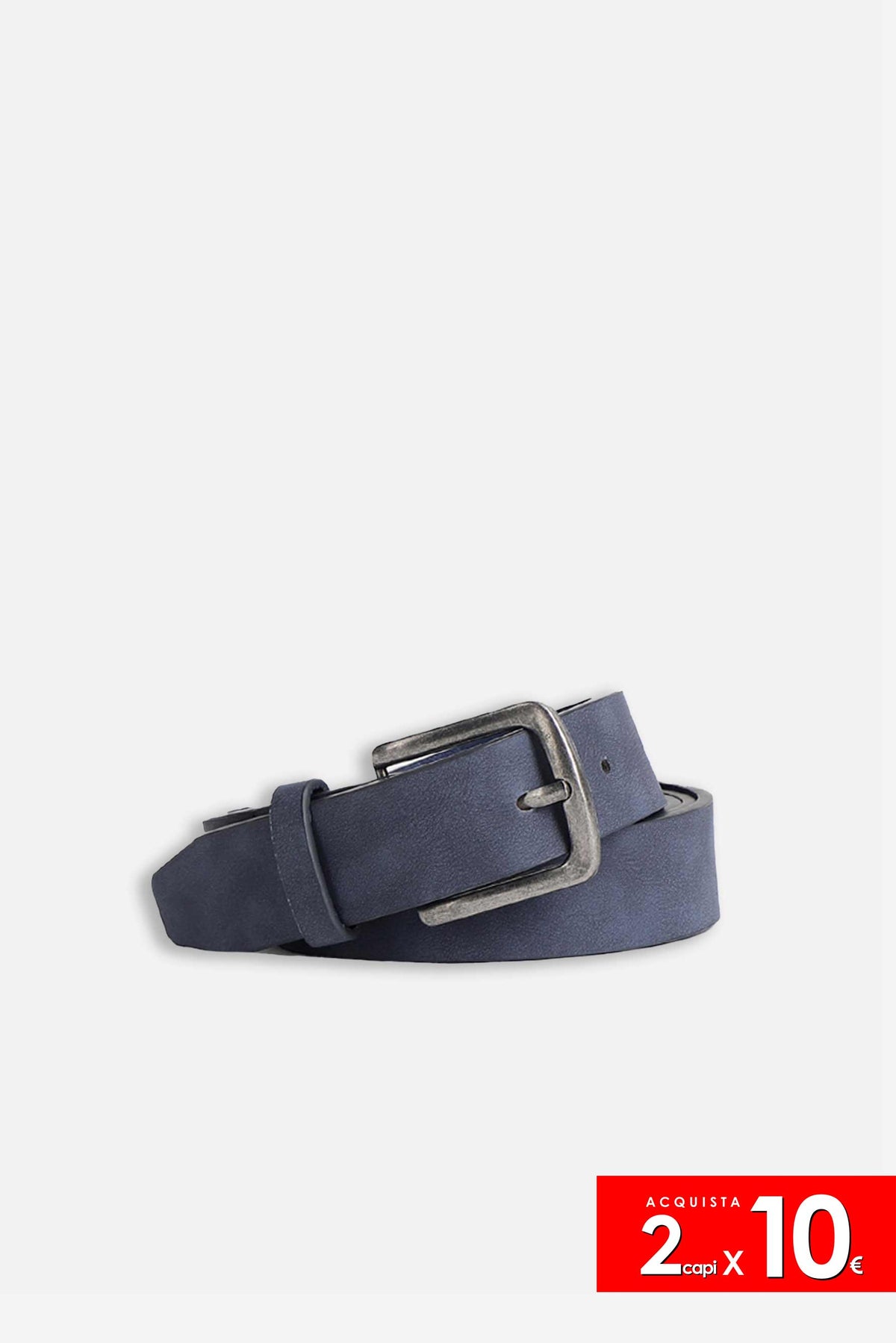 CINTURA BASIC EFFETTO PELLE BLEU