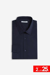 CAMICIA BASIC COLLO ITALIANO BLEU