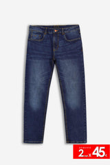 DENIM REGULAR FIT BLEU