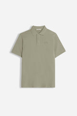 POLO PIQUET BASIC TINTA UNITA KAKI