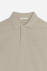 POLO PIQUET BASIC TINTA UNITA TORTORA