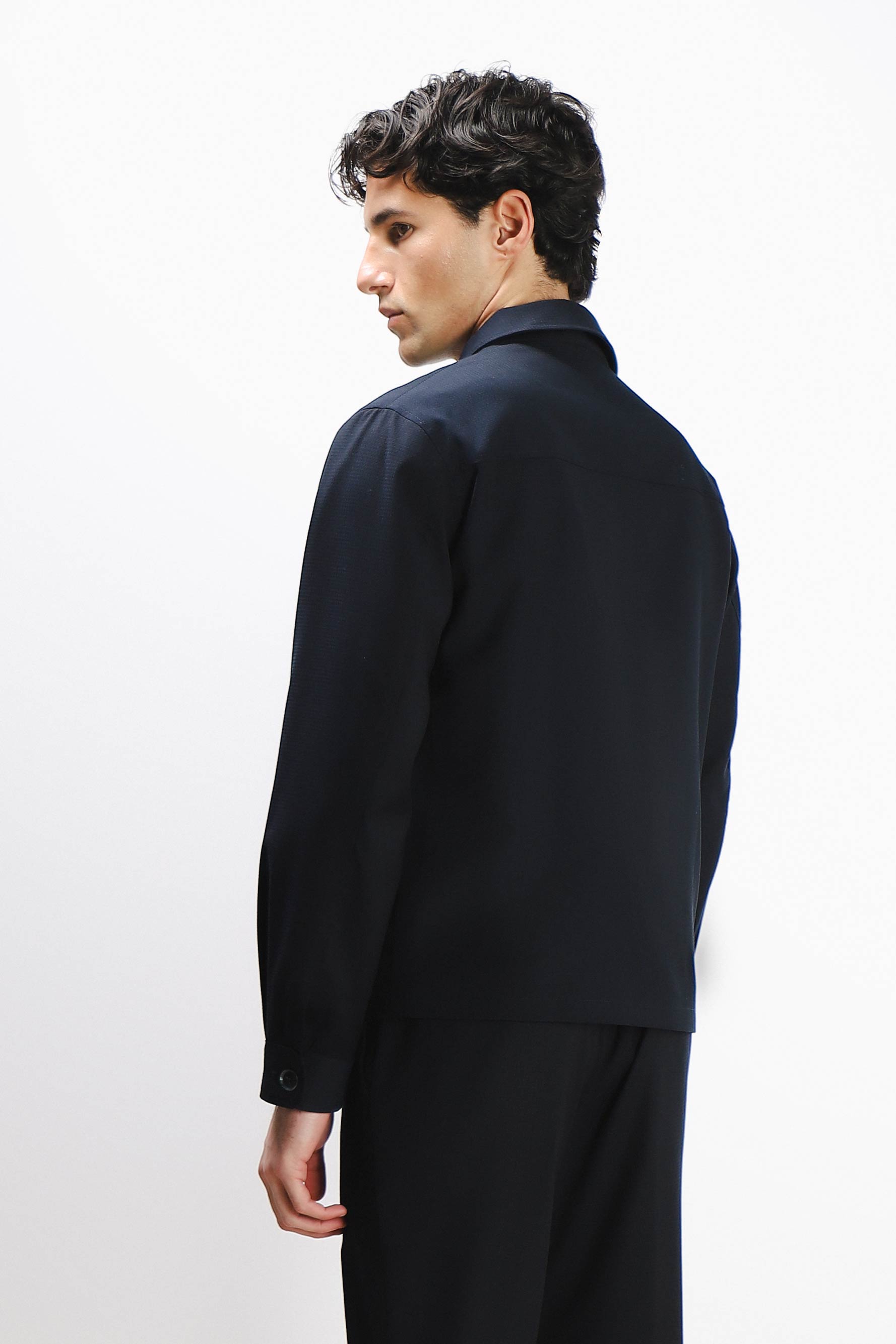 OVERSHIRT DOPPIA TASCA FRONTALE BLEU