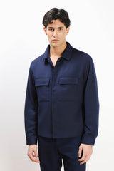 OVERSHIRT DOPPIA TASCA FRONTALE BLUETTE