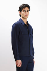 OVERSHIRT DOPPIA TASCA FRONTALE BLUETTE