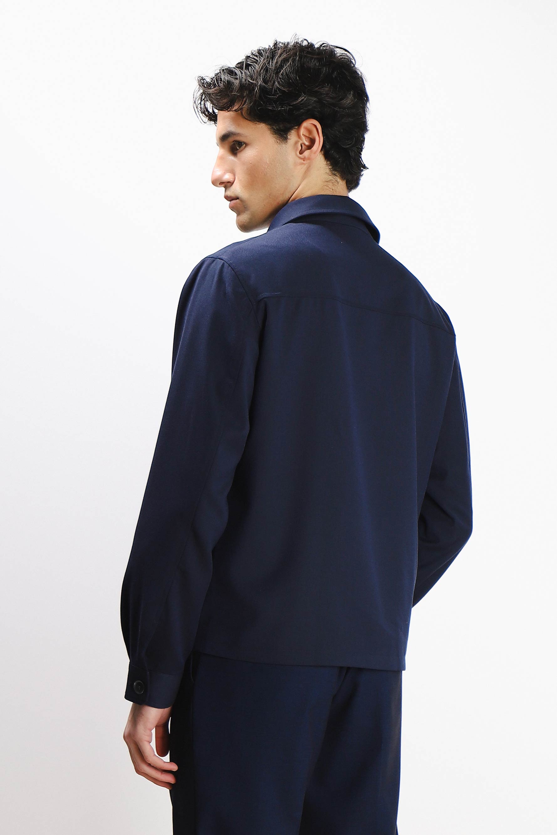 OVERSHIRT DOPPIA TASCA FRONTALE BLUETTE