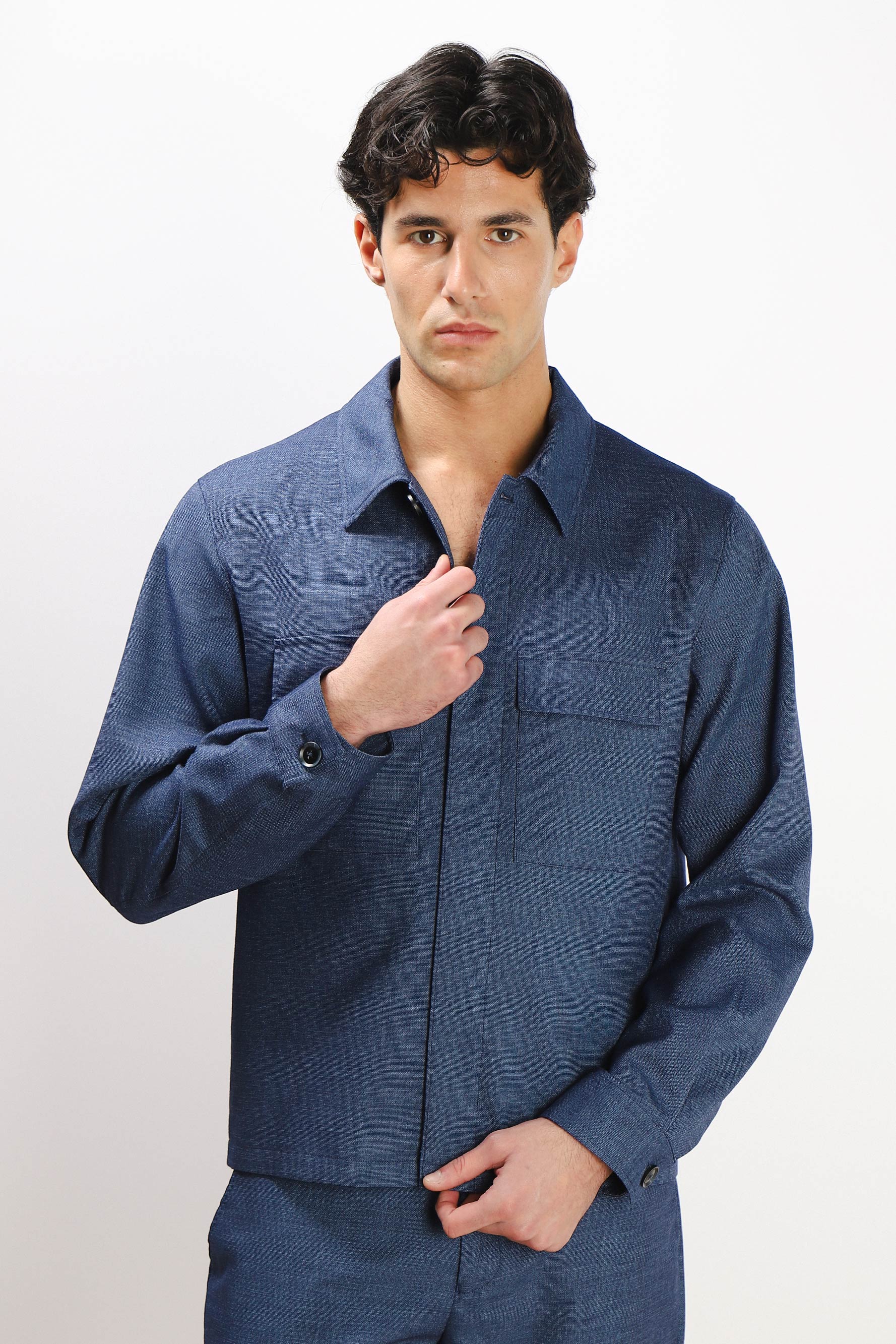 OVERSHIRT DOPPIA TASCA FRONTALE DENIM