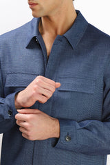 OVERSHIRT DOPPIA TASCA FRONTALE DENIM