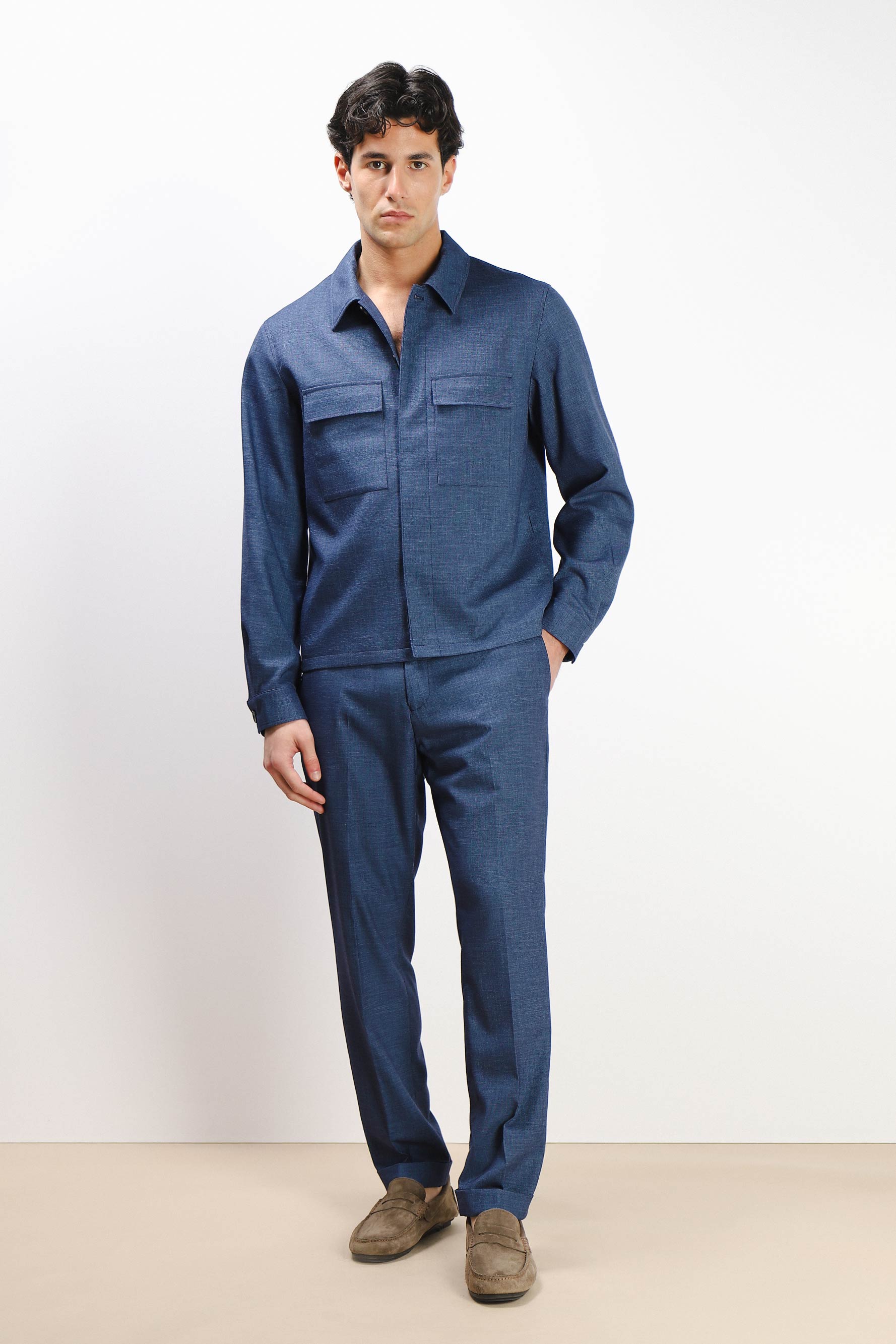 OVERSHIRT DOPPIA TASCA FRONTALE DENIM