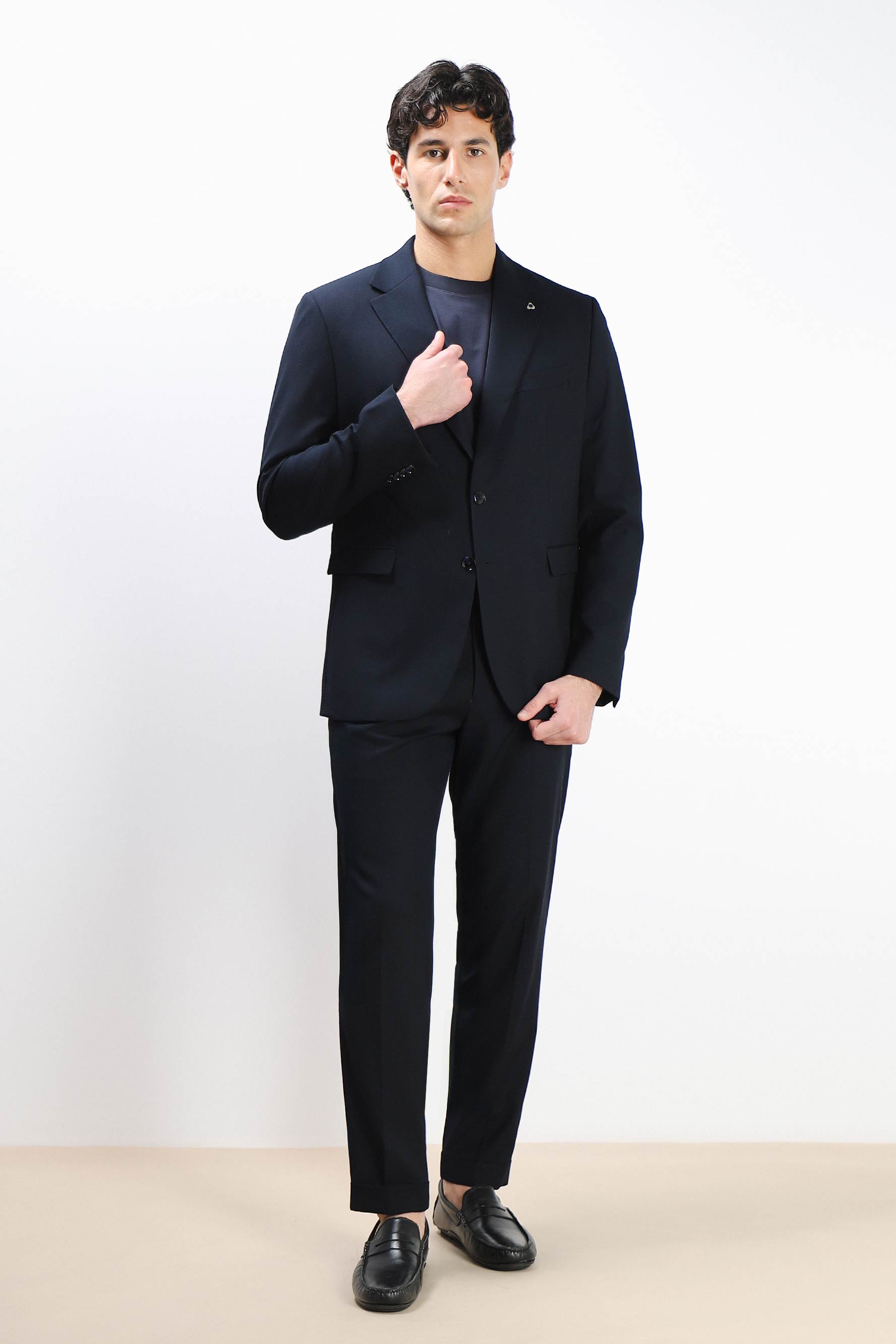 PANTALONE DA ABITO COMFORT FIT BLEU
