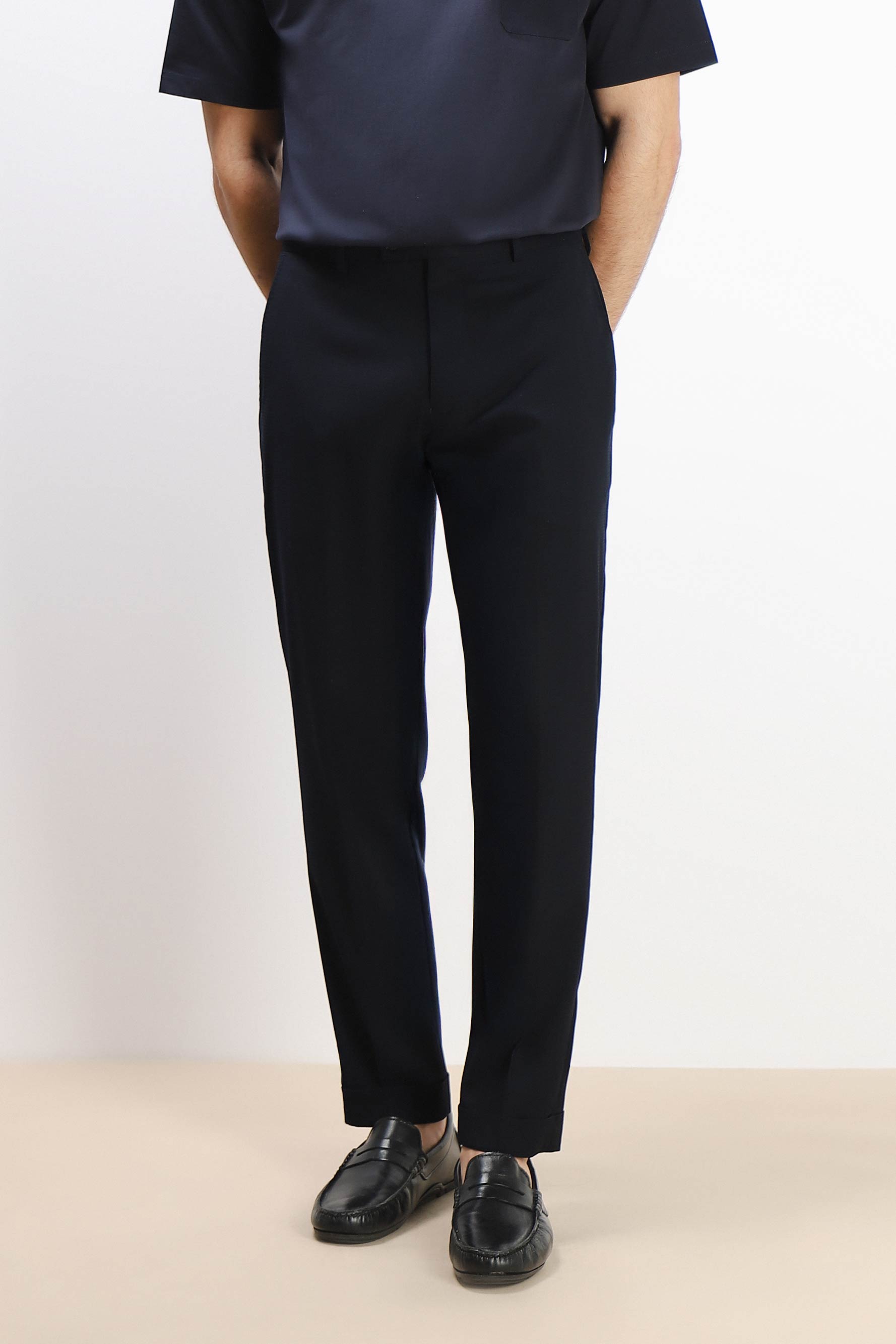 PANTALONE DA ABITO COMFORT FIT BLEU