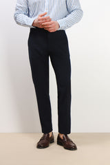 PANTALONE DA ABITO SENZA RISVOLTO BLEU