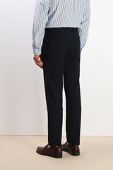 PANTALONE DA ABITO SENZA RISVOLTO BLEU
